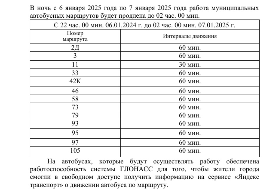 график работы транспорта в НГ (1)