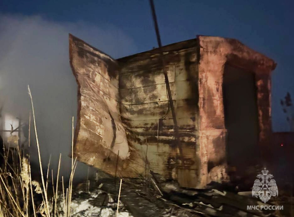 Саратовский сельчанин сгорел в строительном вагончике