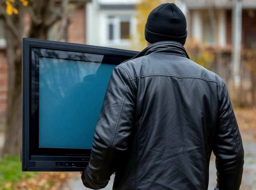 Саратовский рецидивист украл у пожилого соседа телевизор