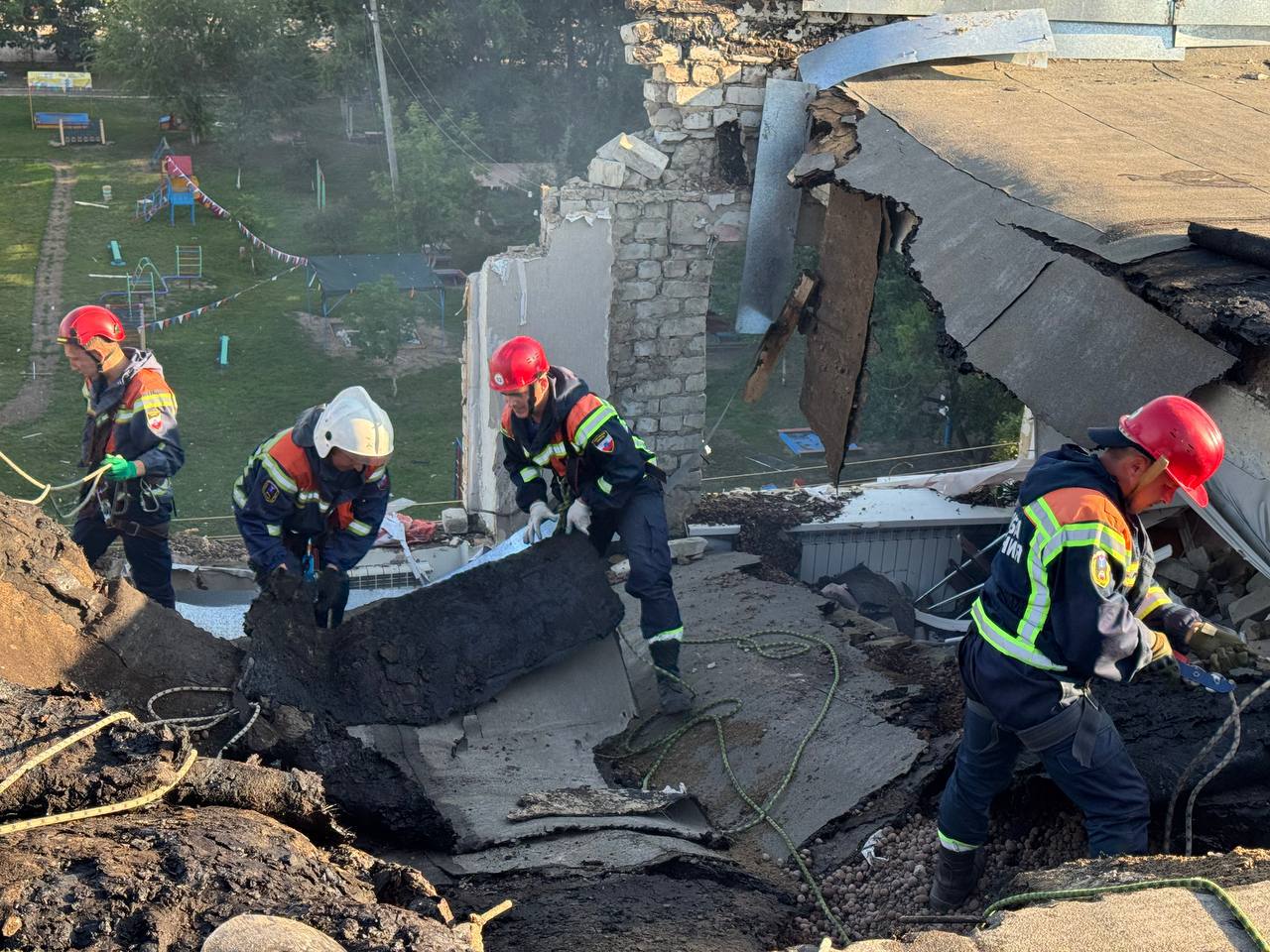 Взрыв газа в Ершове 07 07 2025 еще