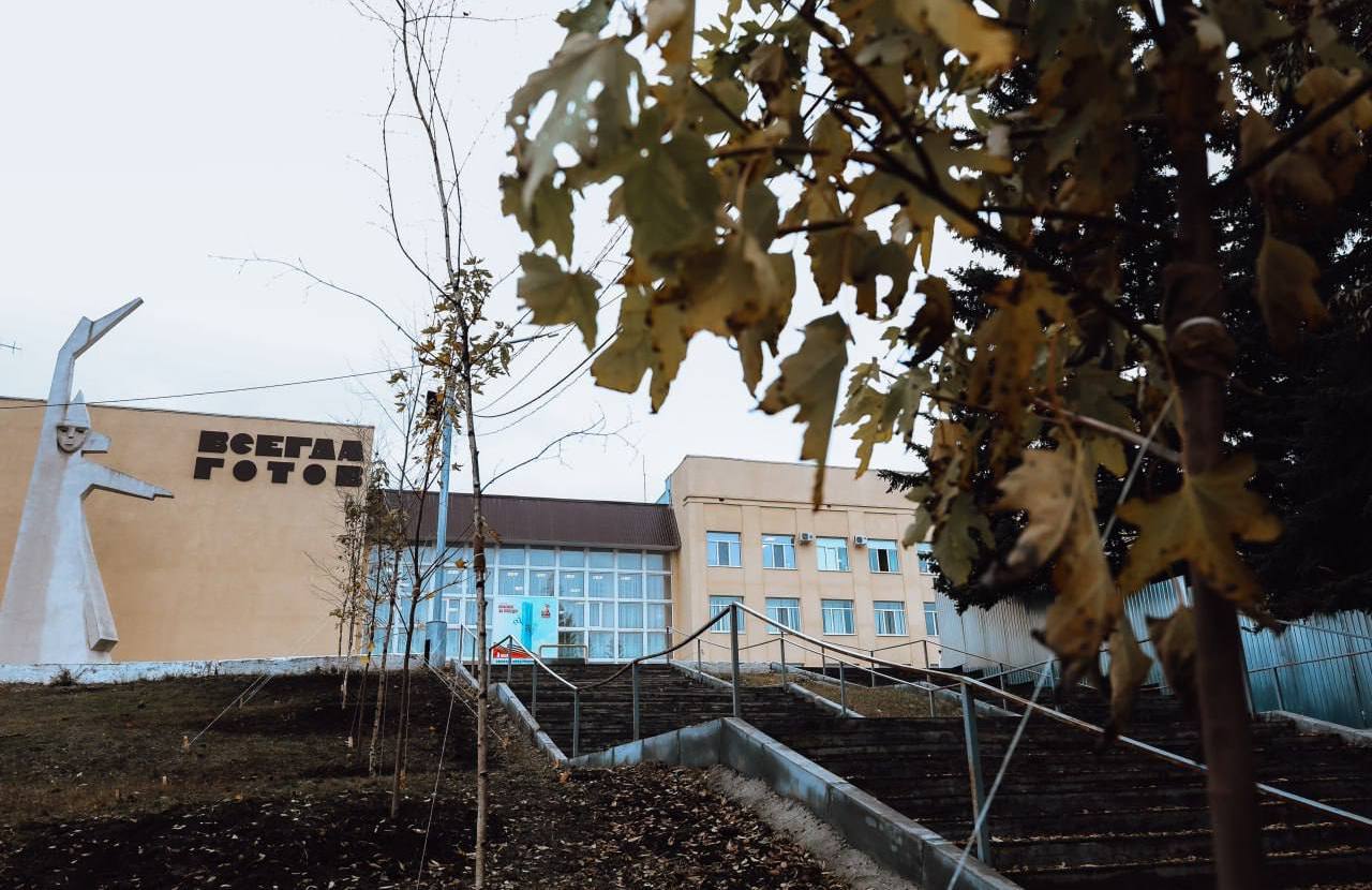 Высадка деревьев в Территории детства еще