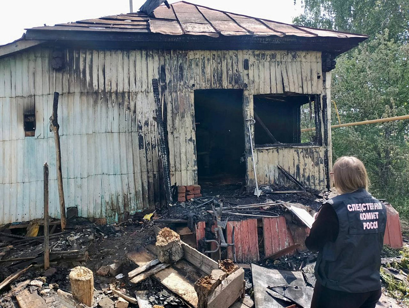 Двое детей сгорели в запертом доме в Саратовской области