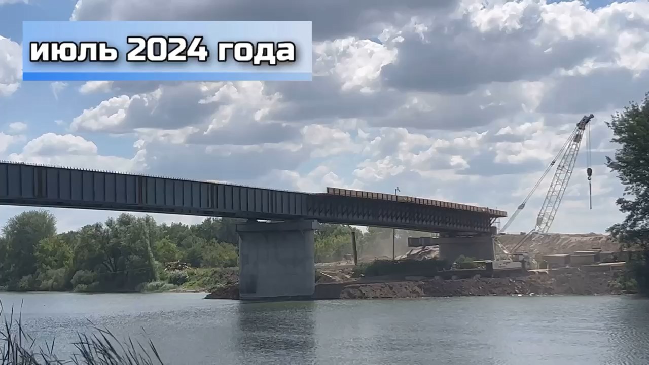 В начале сентября планируется открыть движение по мосту через Большой Иргиз