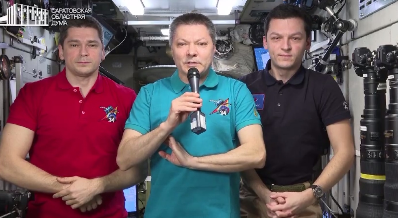 Саратовцев поздравили с борта МКС с юбилеем Юрия Гагарина