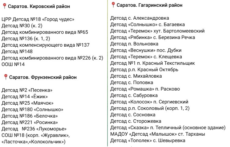 Игровые площадки в детсадах Кировского, Фрунзенского, Гагаринского районов