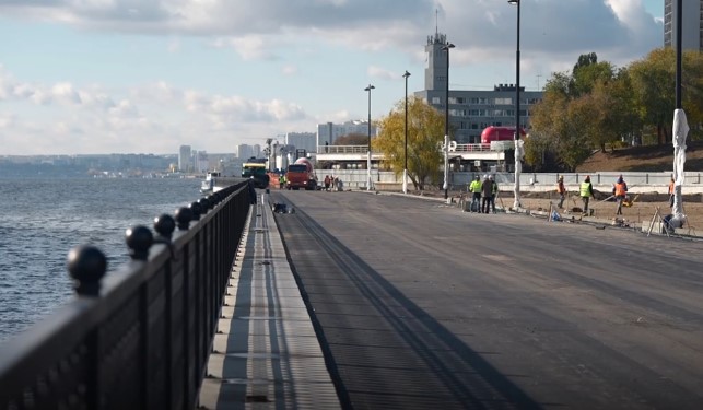 Новый участок набережной