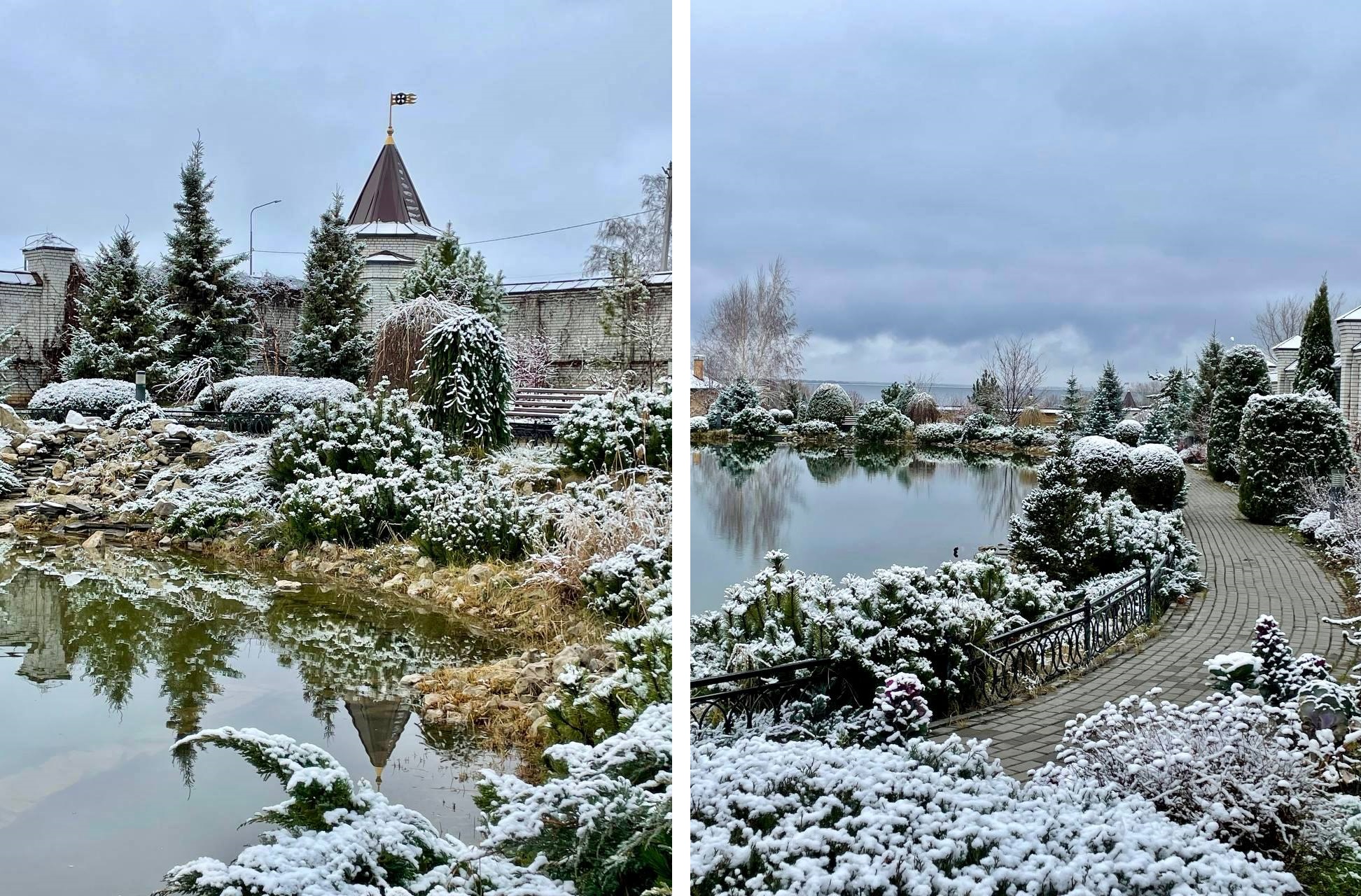 Первый снег в Алексеевке 5