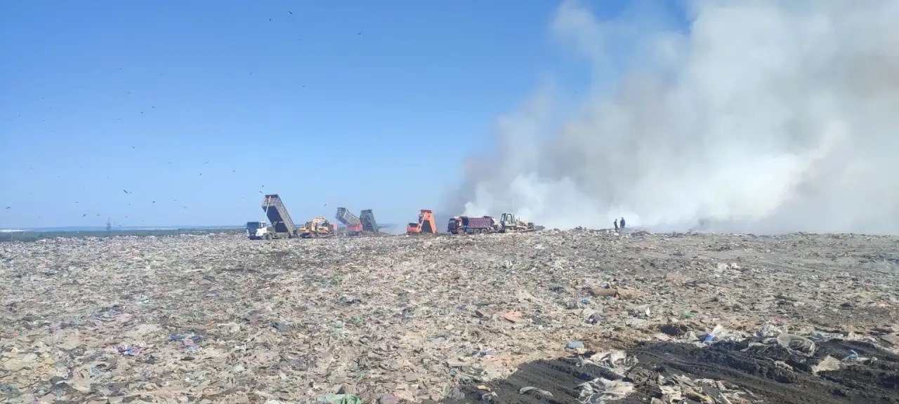 В Балакове локализовали очаг возгорания на мусорной свалке