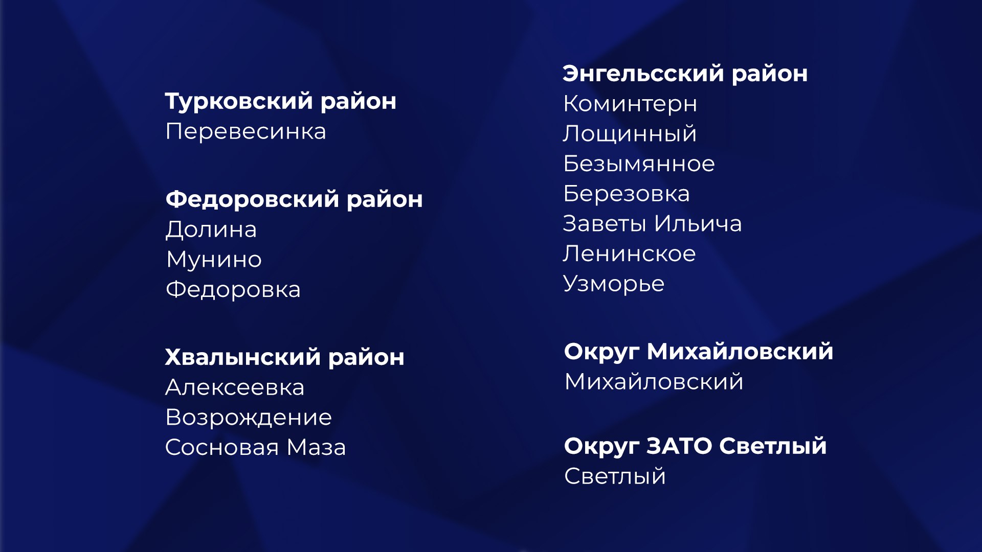 опорные населенные пункты