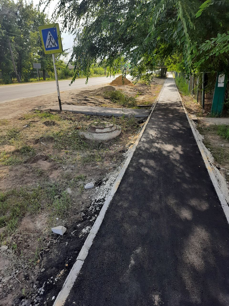 Ремонт тротуаров в Елшанке
