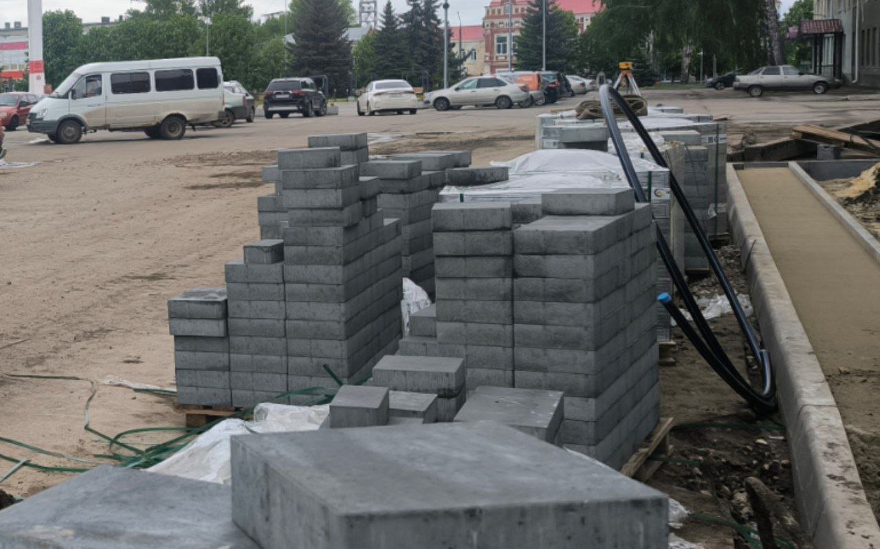 Плитка для улицы Панфилова в Петровске