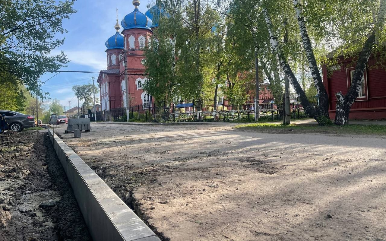 Реконструкция улицы Панфилова в Петровске