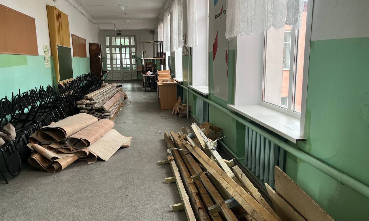 Ремонт школы в Екатериновке