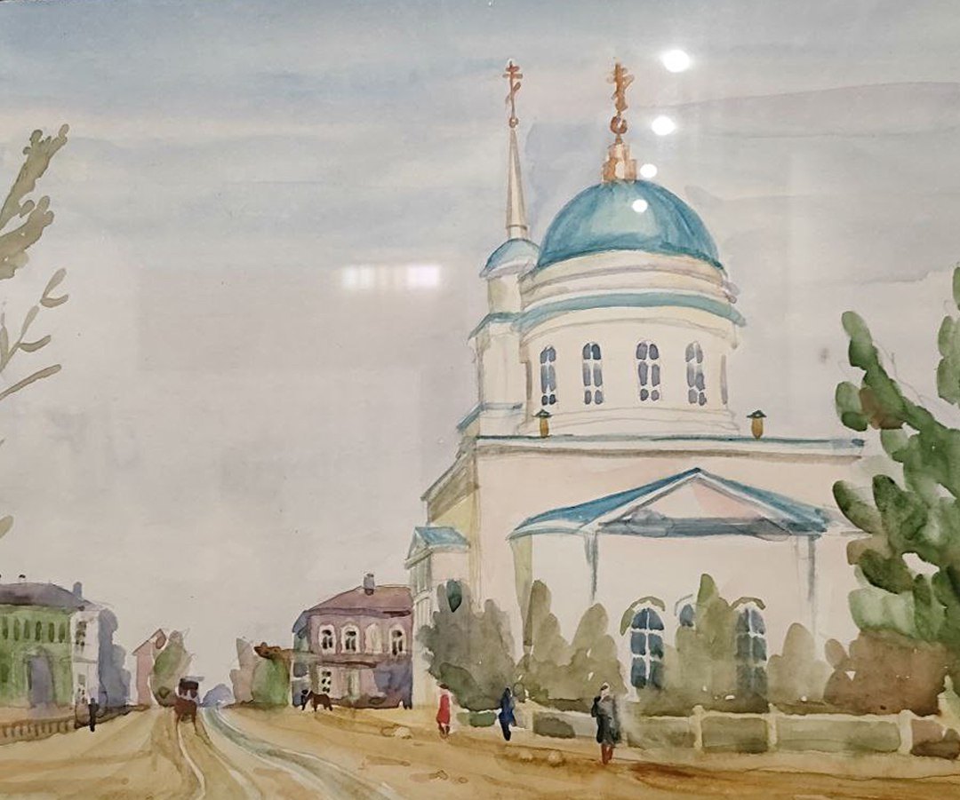 Саратовцев приглашают на экскурсию по выставке картин о старинных храмах