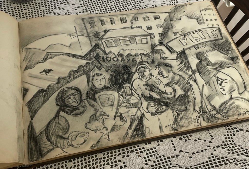 С «машиной времени» сравнили саратовцы графику художника Николая Аржанова С «машиной времени» сравнили саратовцы графику художника Николая Аржанова