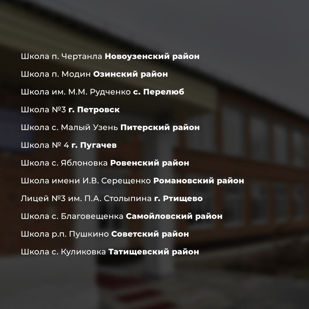 Ремонт школ в 2026 году Саратовская область 3
