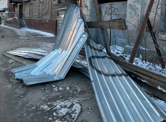 Забор на Советской 1