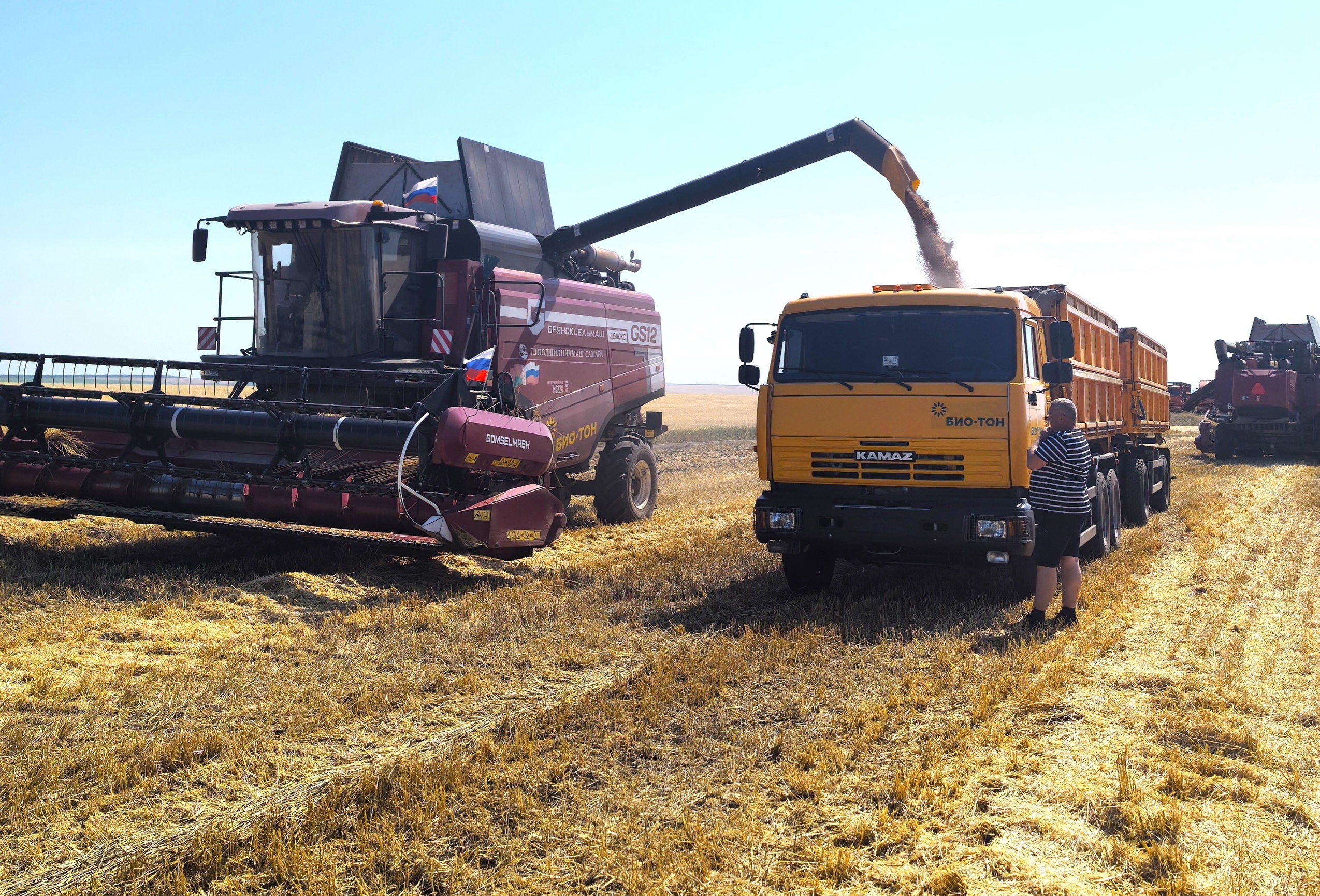 Уборочная кампания в Ивантеевском районе