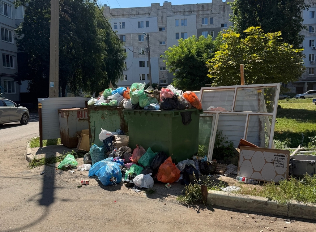 Центр Балакова завалили мусором Центр Балакова завалили мусором