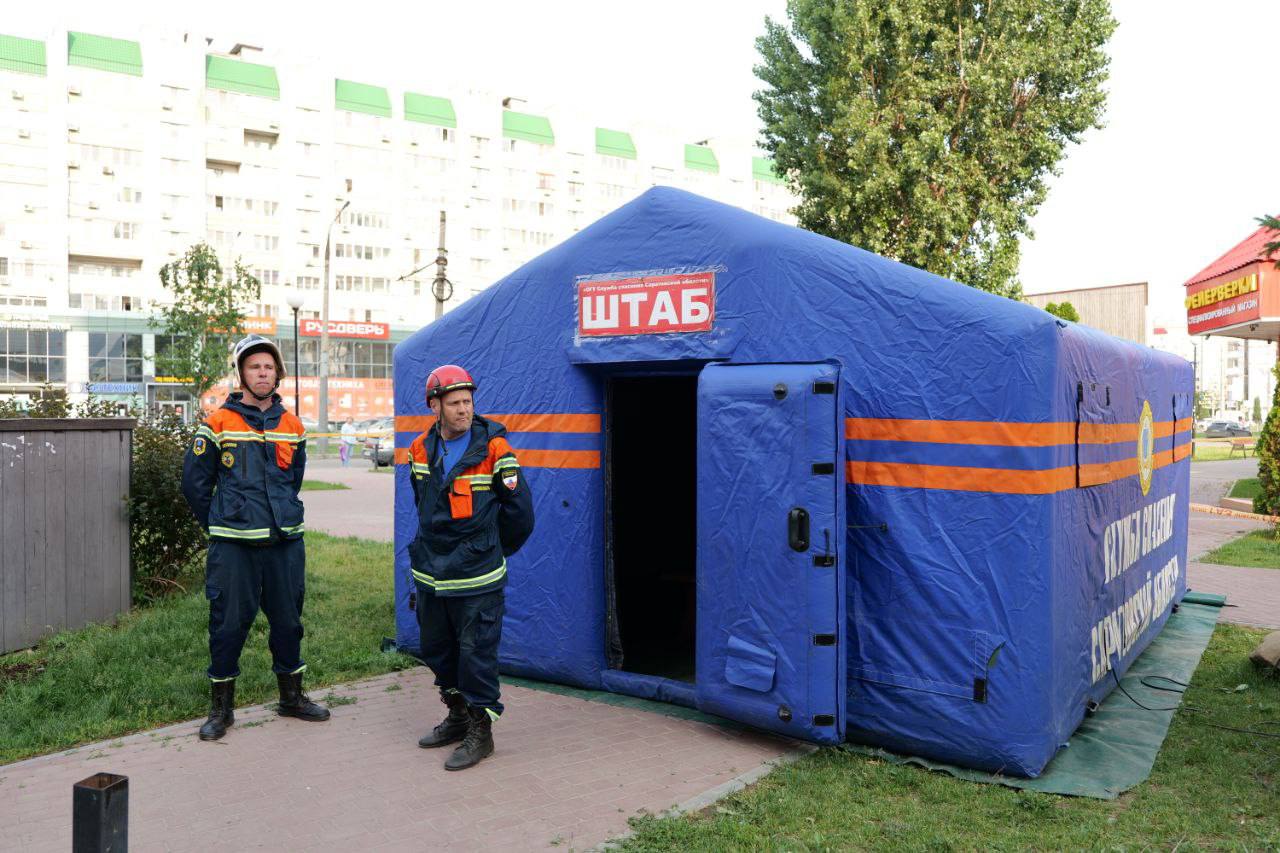 Атака беспилотников на Энгельс Облака 06 06 2025 штаб