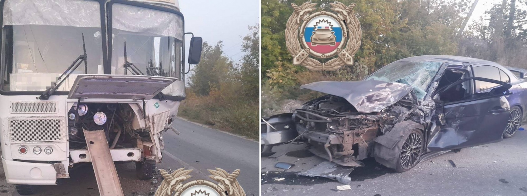 Девушка с ребёнком пострадала в ДТП с автобусом под Саратовом