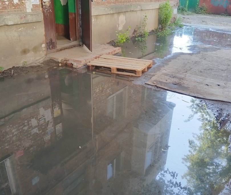 "Плаваем всем домом в говне вторую неделю": в Энгельсе жилой дом затопило стоками из канализации