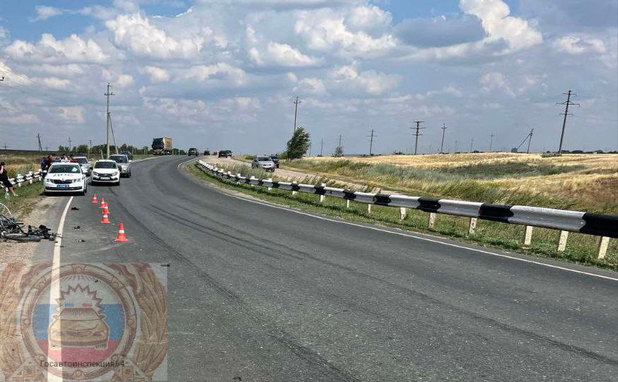 На трассе в Саратовской области погиб велосипедист