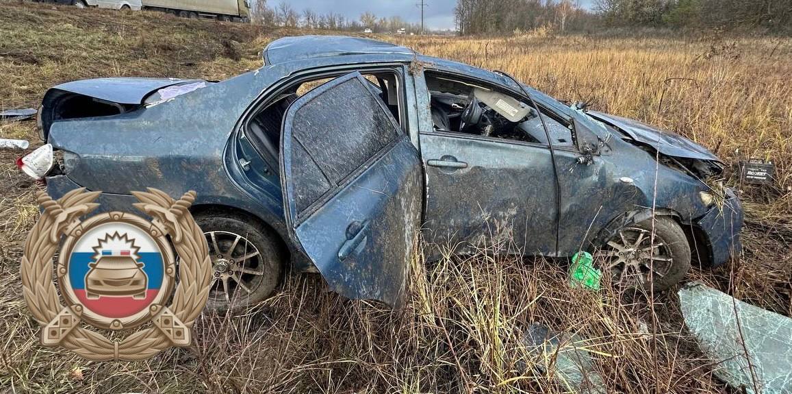 Водитель Toyota вылетел в кювет под Марксом и погиб