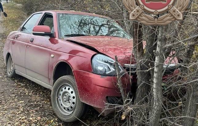 Водитель «Приоры» влетел в дерево под Саратовом