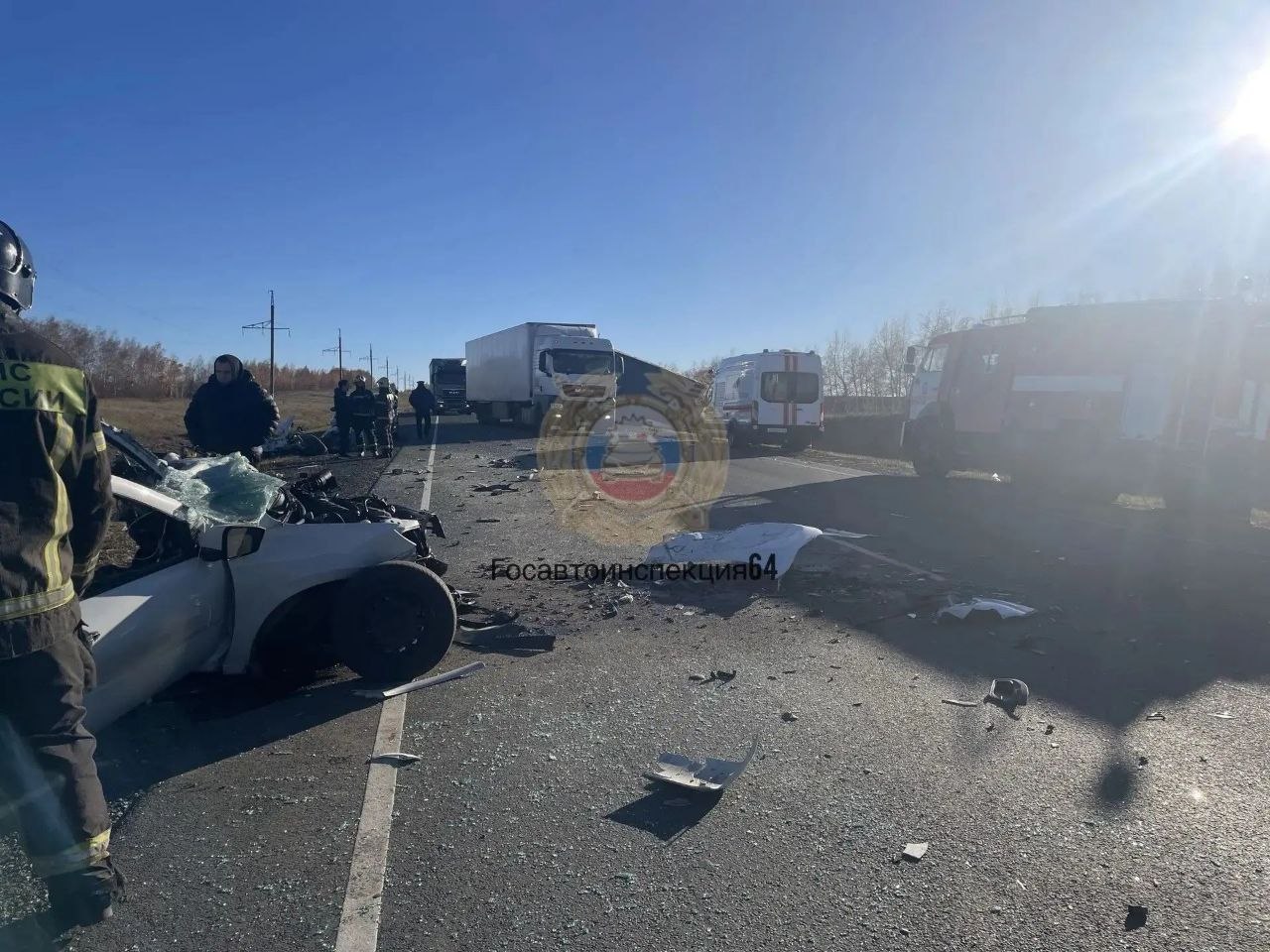 Два человека погибли в ДТП с фурой на окраине Саратова